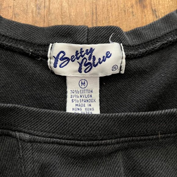 80s/90s vintage cropped charcoal gray baby tee Betty Blue - Picture 6 of 6